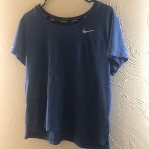 Nike Running navy blue exercise shirt